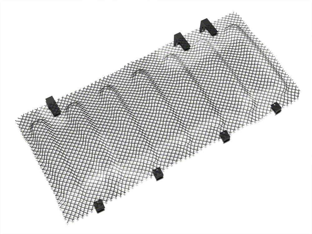 RedRock Wire Mesh Grille Insert; Black (07-18 Jeep Wrangler JK)