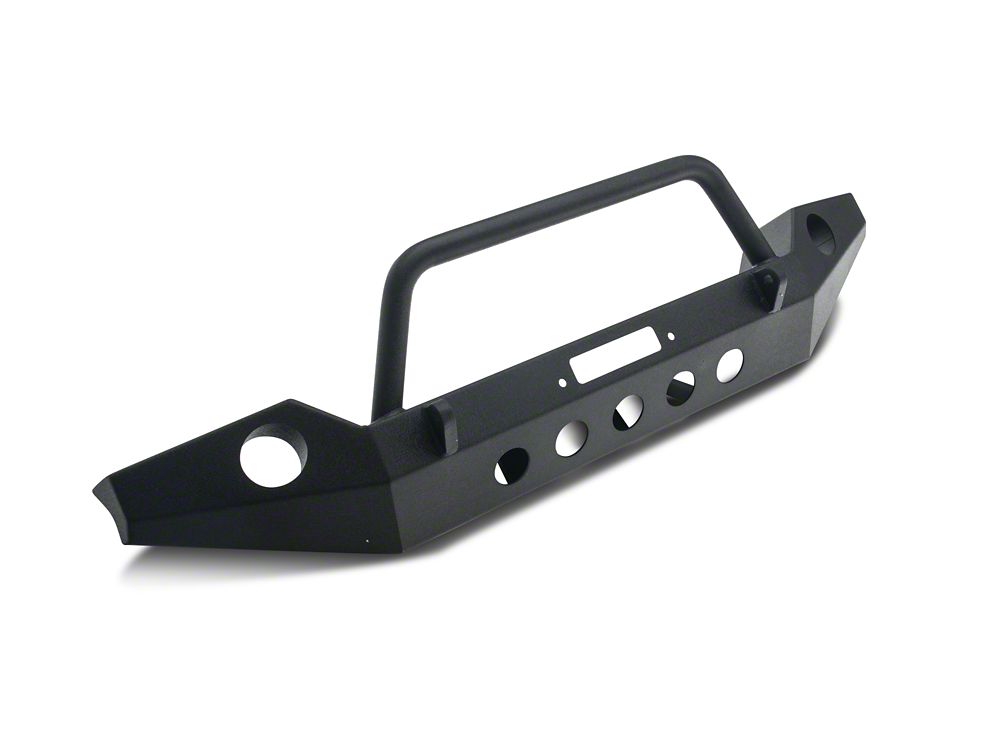 RedRock Full Width Winch Front Bumper with Halogen Fog Lights (18-25 Jeep Wrangler JL)