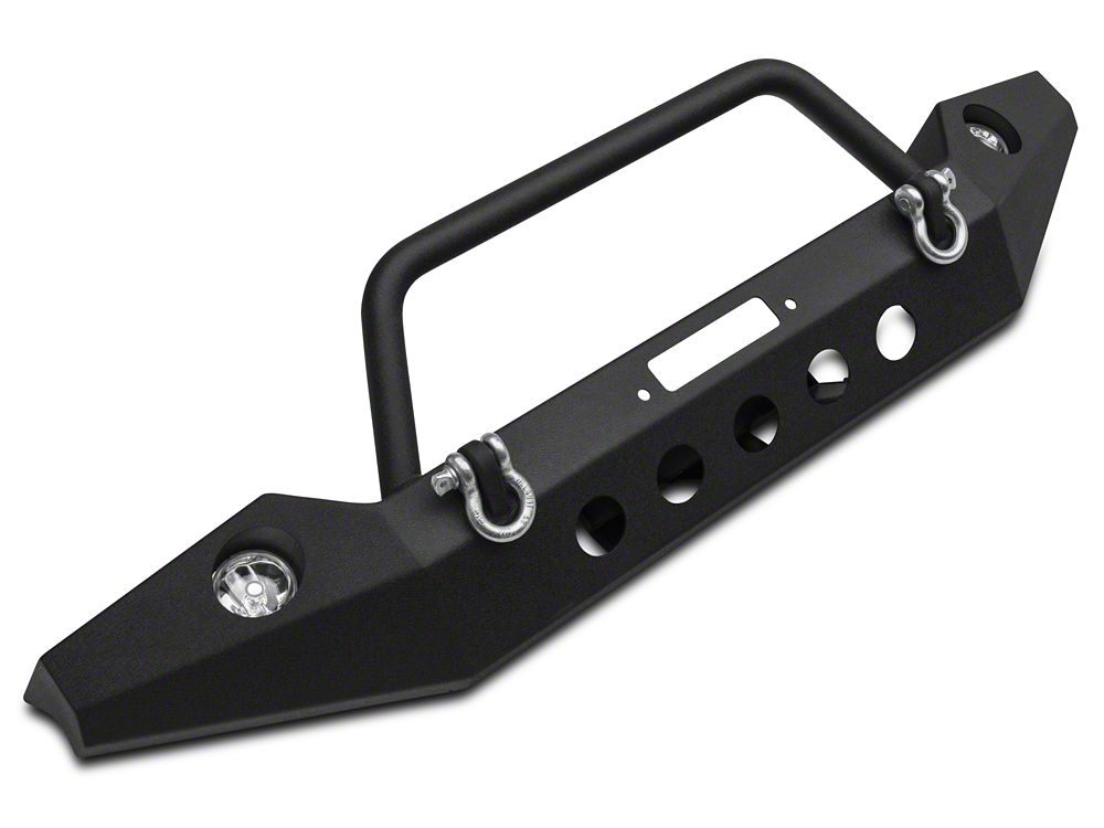 RedRock Full Width Winch Front Bumper with Halogen Fog Lights (07-18 Jeep Wrangler JK)