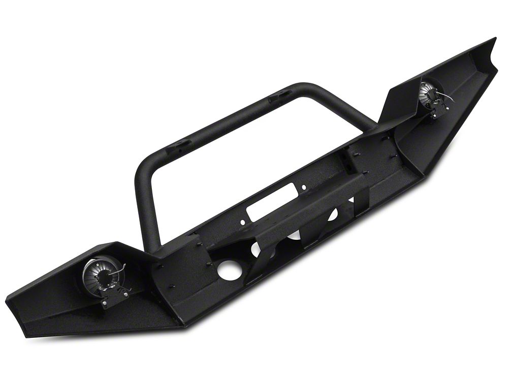 RedRock Full Width Winch Front Bumper with Halogen Fog Lights (07-18 Jeep Wrangler JK)