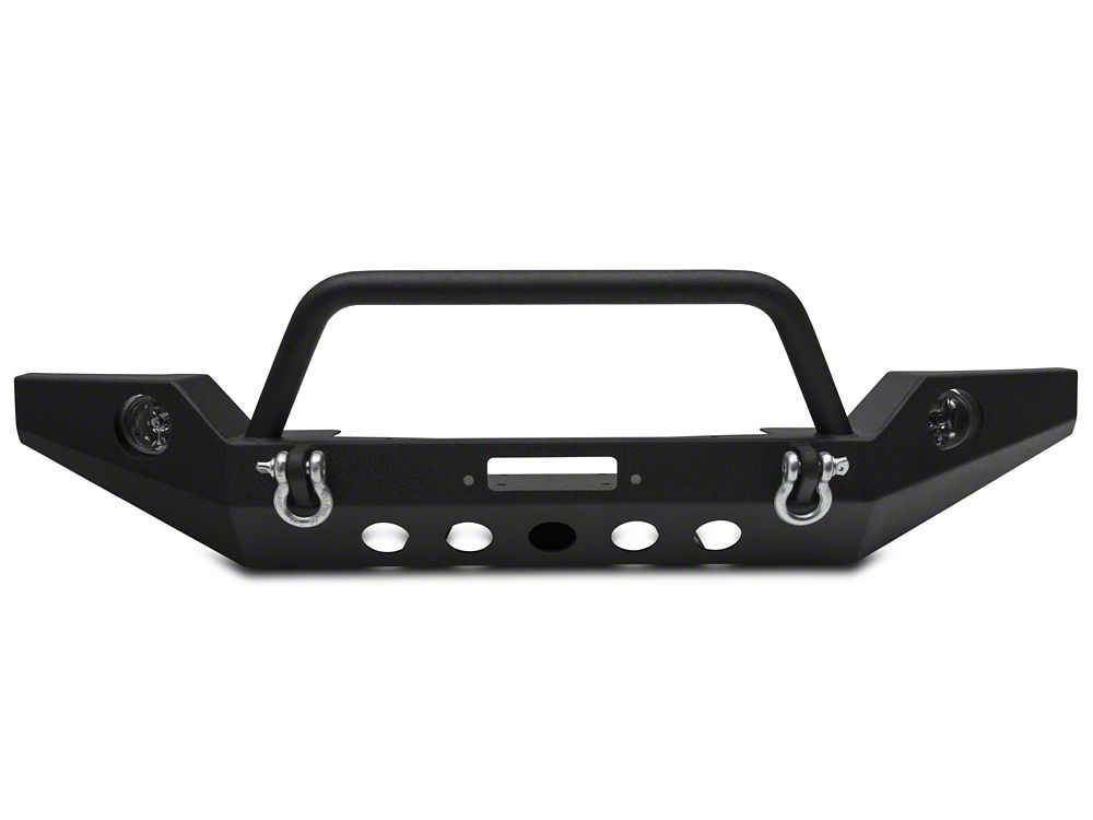 RedRock Full Width Winch Front Bumper with Halogen Fog Lights (07-18 Jeep Wrangler JK)