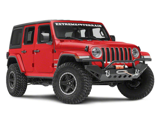 RedRock Rock Crawler Full Width Winch Front Bumper (18-25 Jeep Wrangler JL)