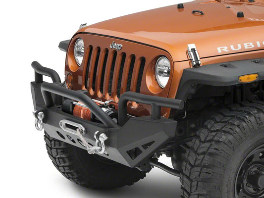 RedRock Rock Crawler Full Width Winch Front Bumper (07-18 Jeep Wrangler JK)