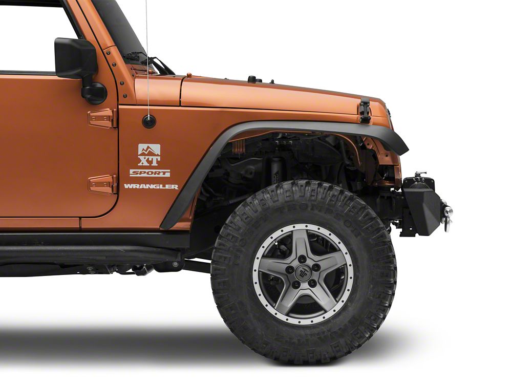 RedRock Max-HD Stubby Front Bumper with LED Fog Lights and Winch Mount (07-18 Jeep Wrangler JK)