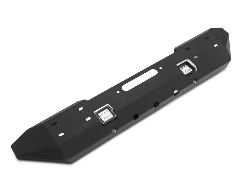 RedRock Max-HD Stubby Front Bumper with LED Fog Lights and Winch Mount (07-18 Jeep Wrangler JK)