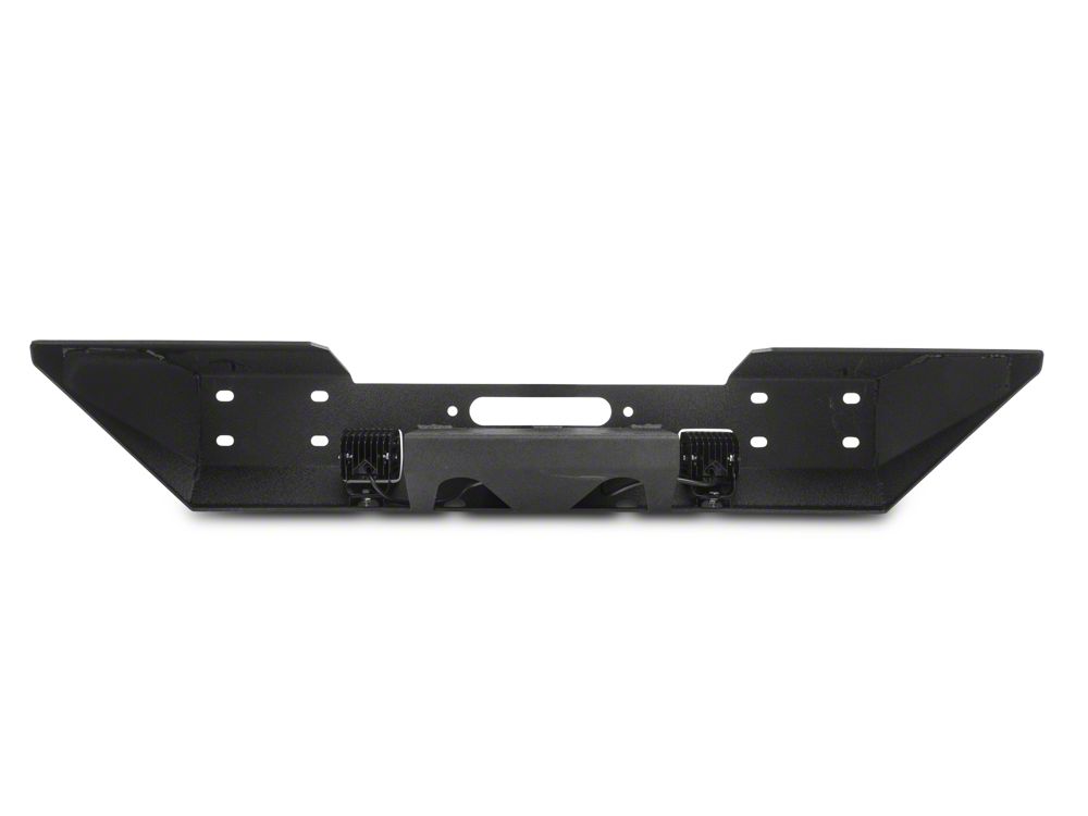RedRock Max-HD Stubby Front Bumper with LED Fog Lights and Winch Mount (07-18 Jeep Wrangler JK)