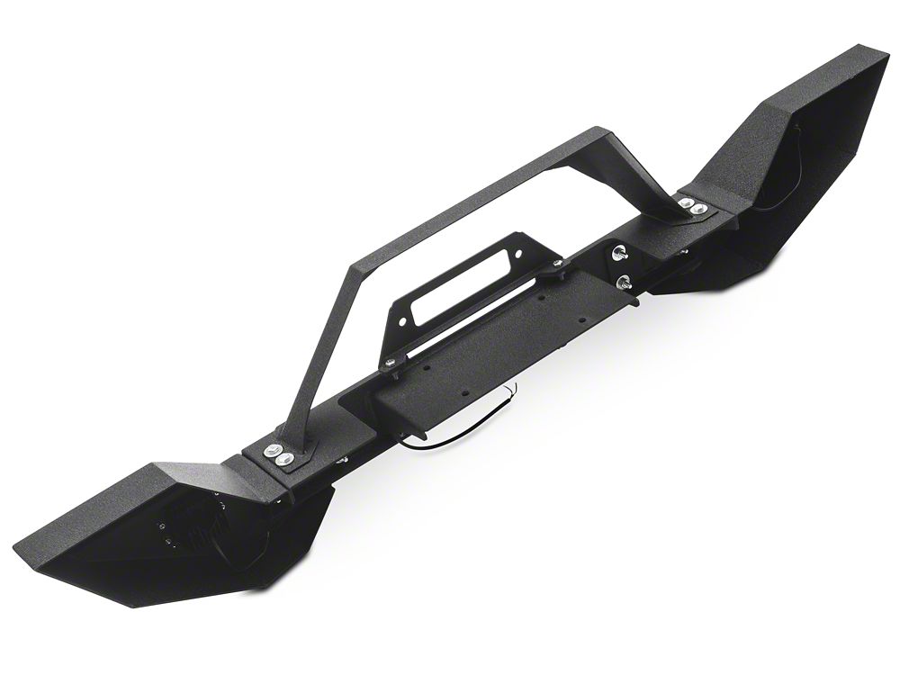 RedRock Max-HD Full Width Winch Front Bumper with Fog Lights and LED Light Bar (18-25 Jeep Wrangler JL)