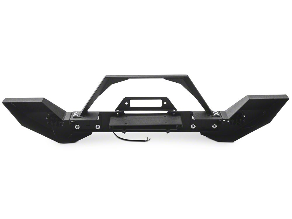 RedRock Max-HD Full Width Winch Front Bumper with Fog Lights and LED Light Bar (18-25 Jeep Wrangler JL)