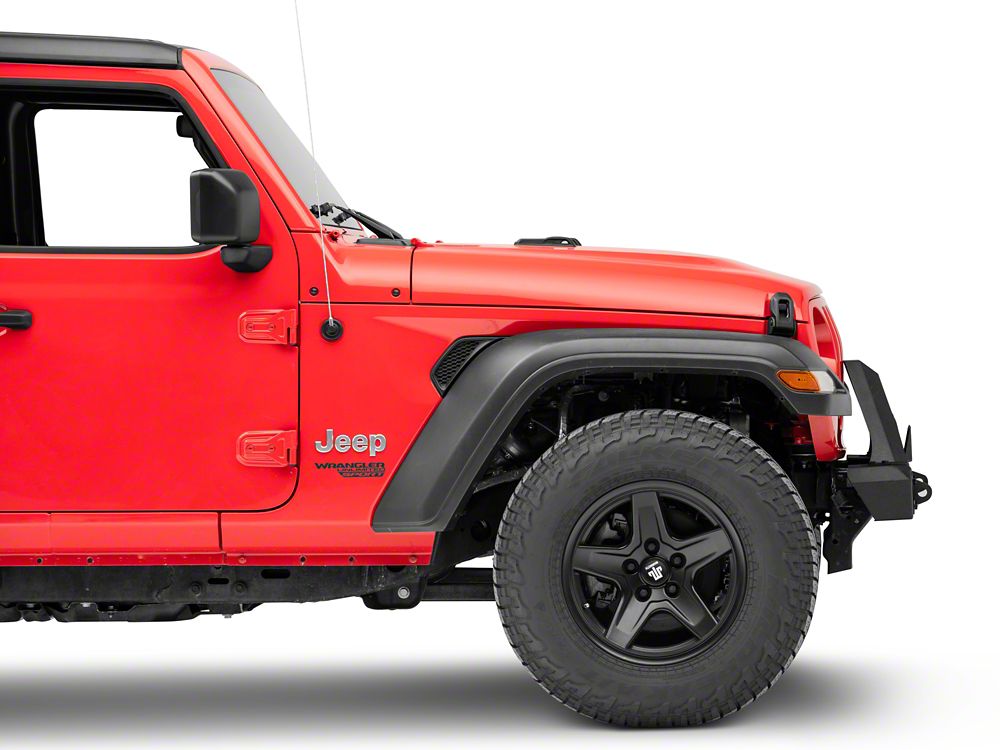 RedRock Max-HD Stubby Winch Front Bumper with LED Light Bar (18-25 Jeep Wrangler JL)