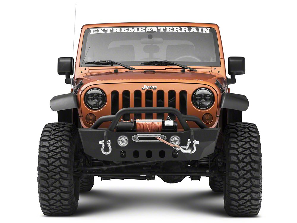 RedRock Crawler Stubby Winch Front Bumper (07-18 Jeep Wrangler JK)