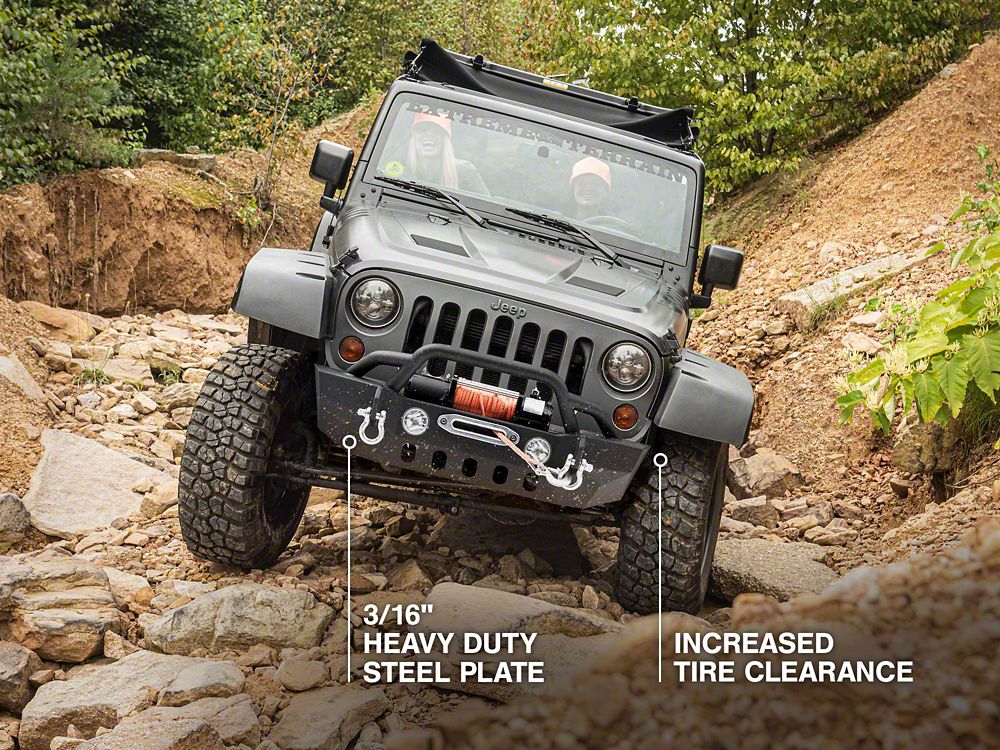 RedRock Crawler Stubby Winch Front Bumper (07-18 Jeep Wrangler JK)