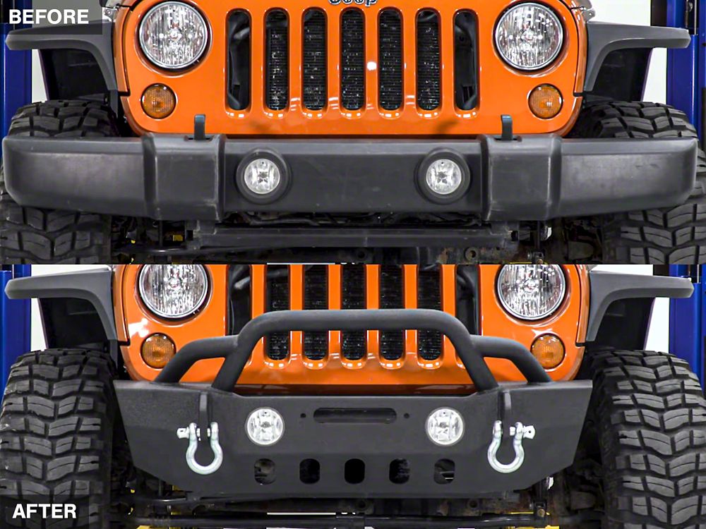 RedRock Crawler Stubby Winch Front Bumper (07-18 Jeep Wrangler JK)
