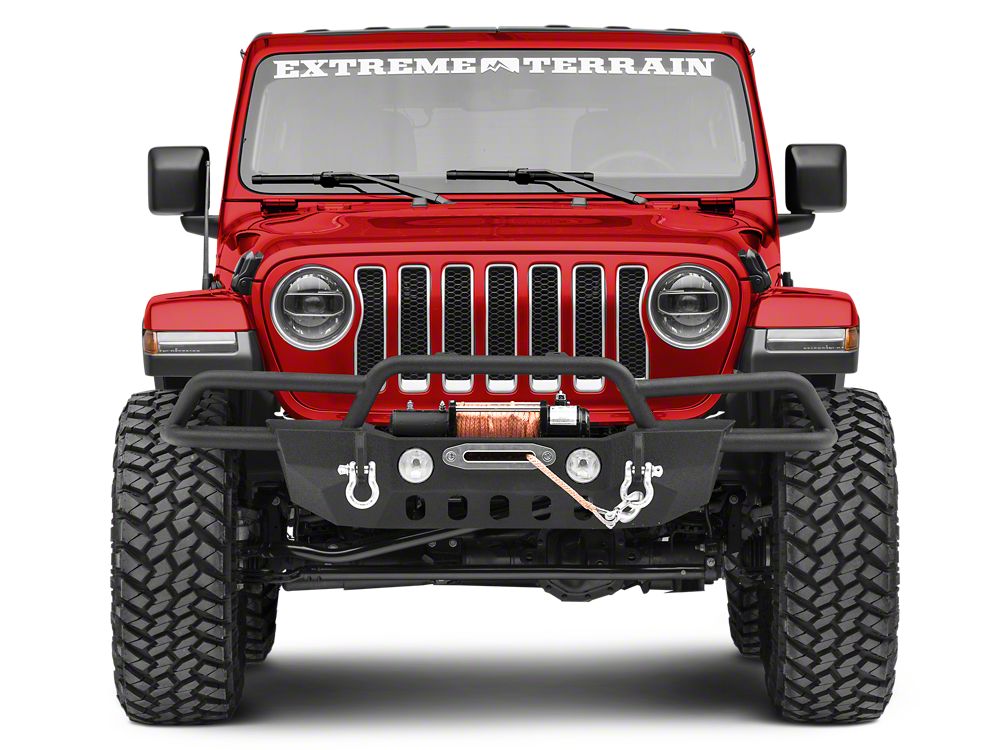 RedRock Crawler-Max Full Width Winch Front Bumper (18-25 Jeep Wrangler JL)