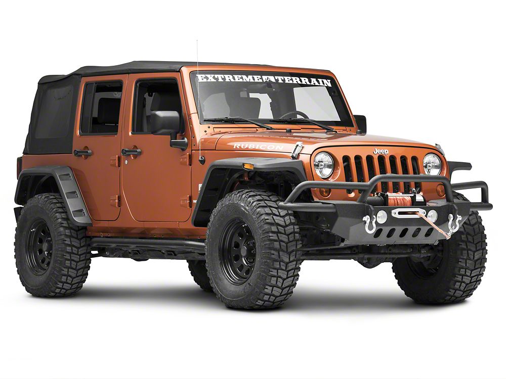 RedRock Crawler-Max Full Width Winch Front Bumper (07-18 Jeep Wrangler JK)