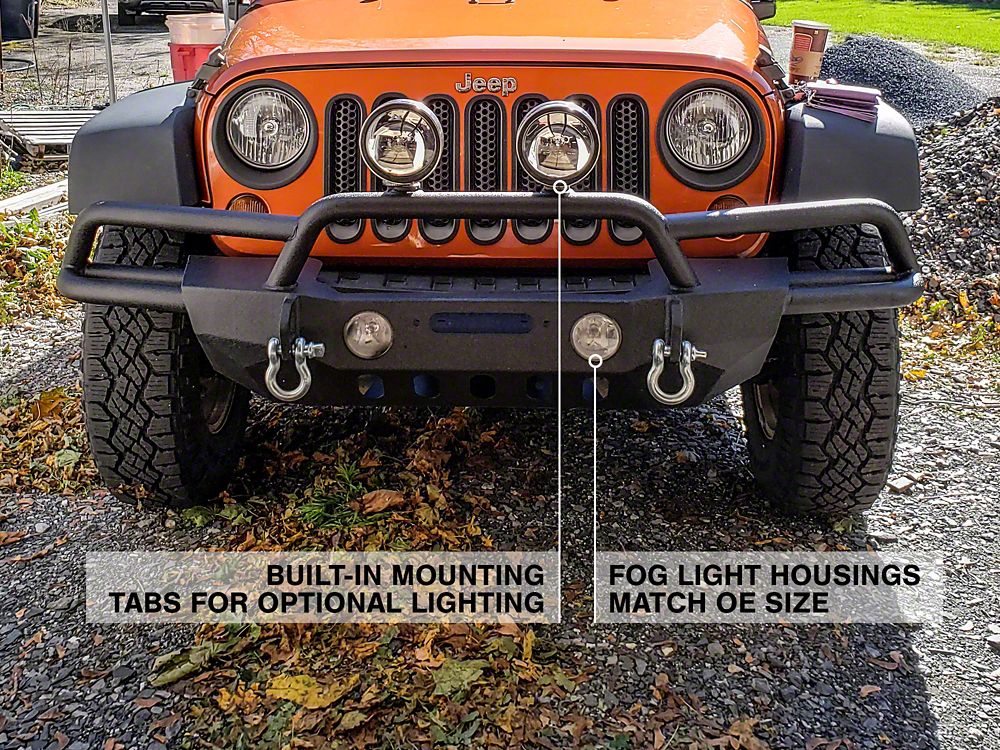 RedRock Crawler-Max Full Width Winch Front Bumper (07-18 Jeep Wrangler JK)