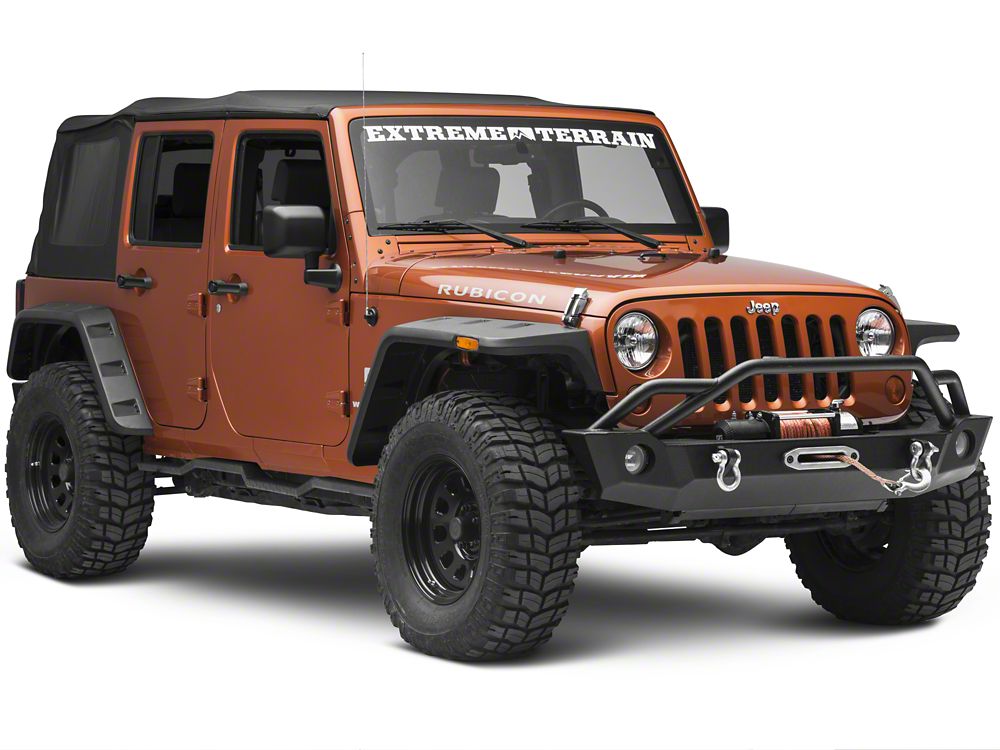RedRock HD Rocker Steps; Textured Black (07-18 Jeep Wrangler JK 4-Door)