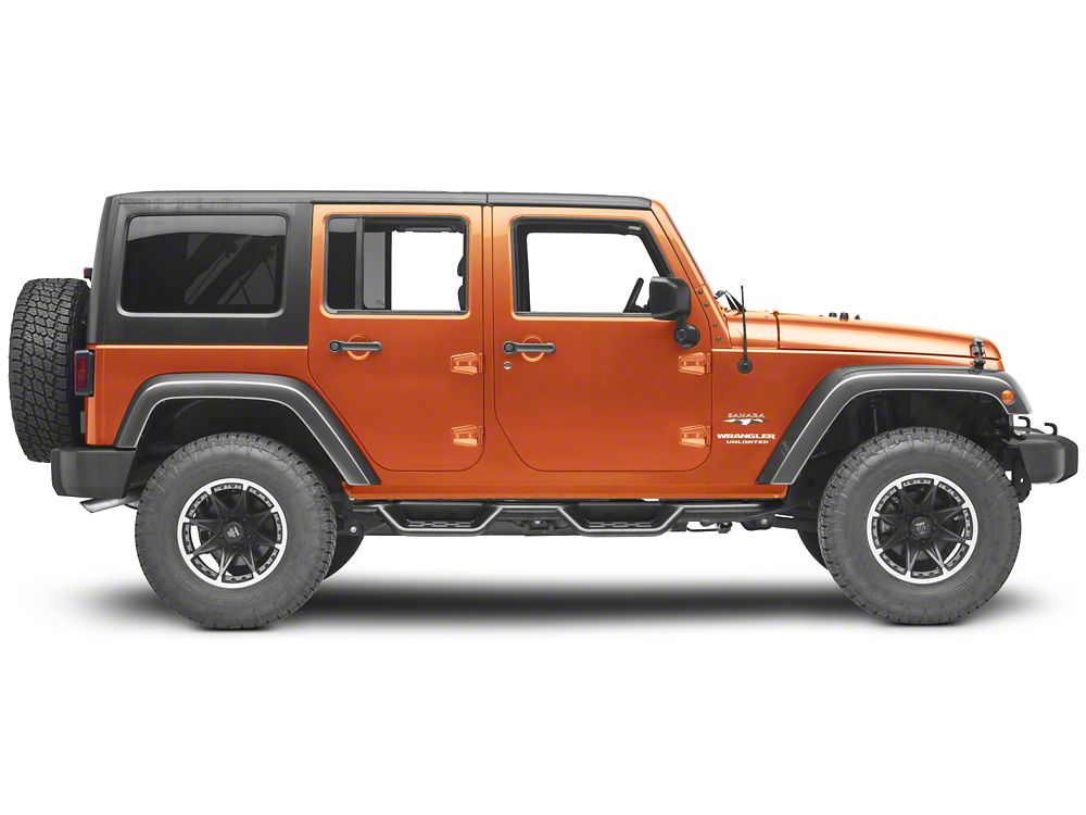 RedRock HD Drop Side Step Bars (07-18 Jeep Wrangler JK 4-Door)