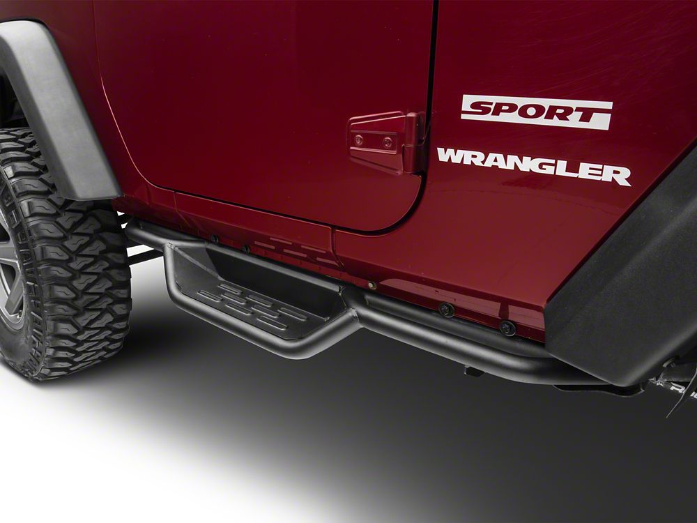 RedRock HD Drop Side Step Bars (07-18 Jeep Wrangler JK 2-Door)