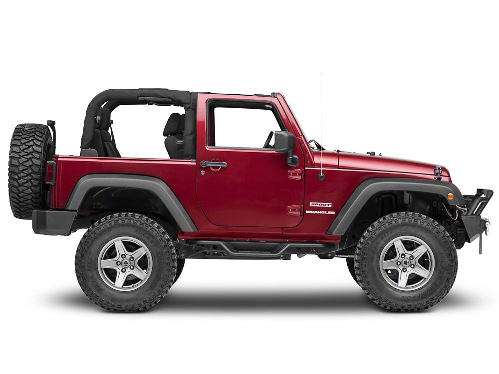 RedRock HD Drop Side Step Bars (07-18 Jeep Wrangler JK 2-Door)