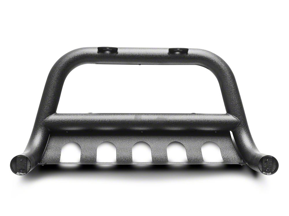 RedRock 3-Inch Bull Bar with Skid Plate; Textured Black (18-25 Jeep Wrangler JL)