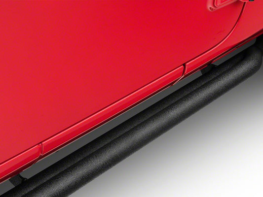 RedRock Rocker Guards; Textured Black (18-25 Jeep Wrangler JL 4-Door)