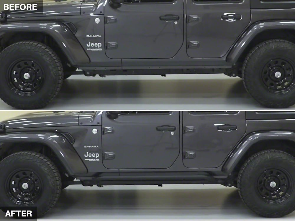 RedRock Rocker Guards; Textured Black (18-25 Jeep Wrangler JL 4-Door)