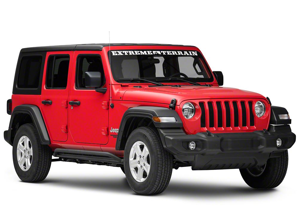 RedRock Rocker Guards; Textured Black (18-25 Jeep Wrangler JL 4-Door)