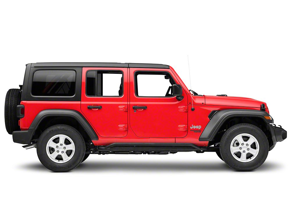 RedRock Rocker Guards; Textured Black (18-25 Jeep Wrangler JL 4-Door)
