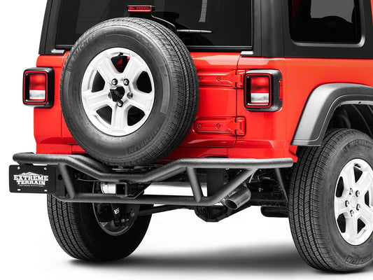 RedRock Rock Crawler Rear Bumper; Textured Black (18-25 Jeep Wrangler JL)