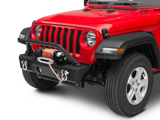 RedRock Attack Stubby Winch Front Bumper (18-25 Jeep Wrangler JL)