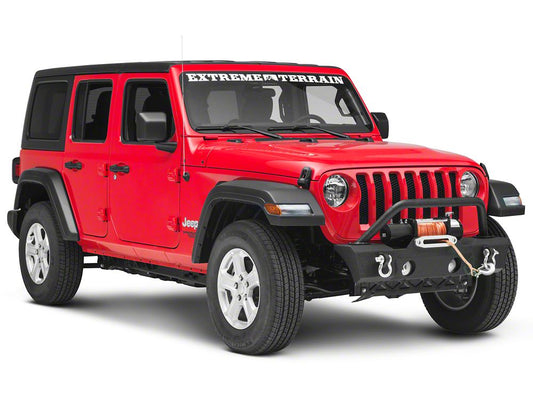 RedRock Attack Stubby Winch Front Bumper (18-25 Jeep Wrangler JL)
