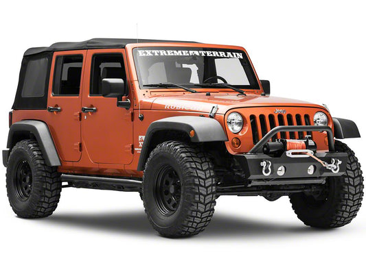 RedRock Attack Stubby Winch Front Bumper (07-18 Jeep Wrangler JK)