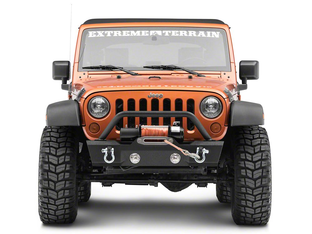 RedRock Attack Stubby Winch Front Bumper (07-18 Jeep Wrangler JK)