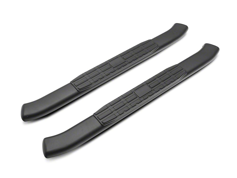 RedRock PNC Side Step Bars; Textured Black (18-25 Jeep Wrangler JL 2-Door)