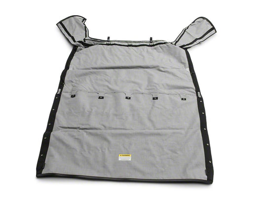 RedRock Replacement Soft Top with Tinted Windows and Upper Door Skins; Black Diamond (87-95 Jeep Wrangler YJ)