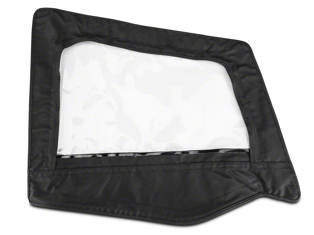 RedRock Replacement Soft Top with Tinted Windows and Upper Door Skins; Black Diamond (87-95 Jeep Wrangler YJ)