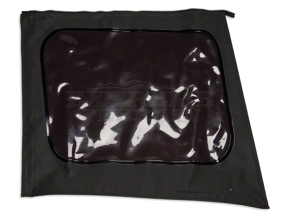 RedRock Replacement Soft Top with Tinted Windows and Upper Door Skins; Black Diamond (87-95 Jeep Wrangler YJ)