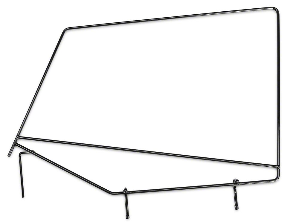 RedRock Replacement Soft Top with Tinted Windows and Upper Door Skins; Black Diamond (87-95 Jeep Wrangler YJ)