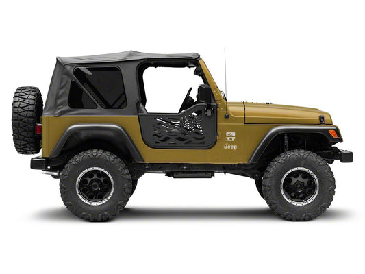 RedRock Old Glory Doors with Mirrors (97-06 Jeep Wrangler TJ)