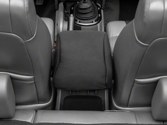 RedRock Neoprene Center Console Cover; Black (11-18 Jeep Wrangler JK)