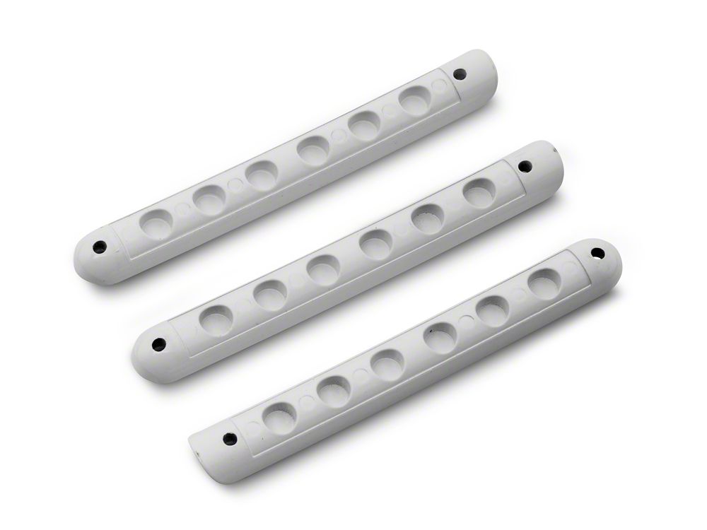 RedRock Old Glory Door Handle Inserts; Red, White and Blue (07-18 Jeep Wrangler JK 2-Door)