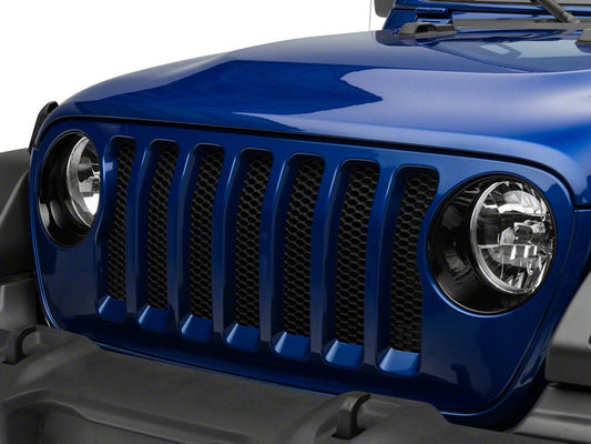 RedRock Headlight Trim; Black (18-25 Jeep Wrangler JL Sport)