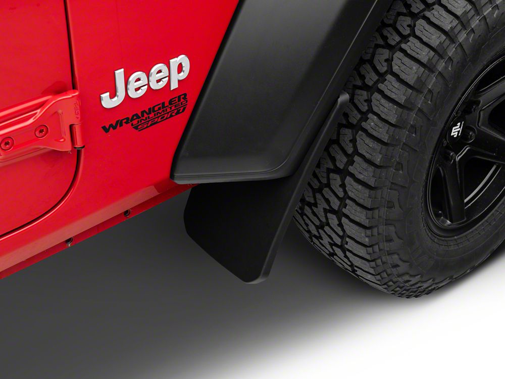 4-Piece Black PP Fender Flares For 2018-2024 Jeep Wrangler JL & Rubicon
