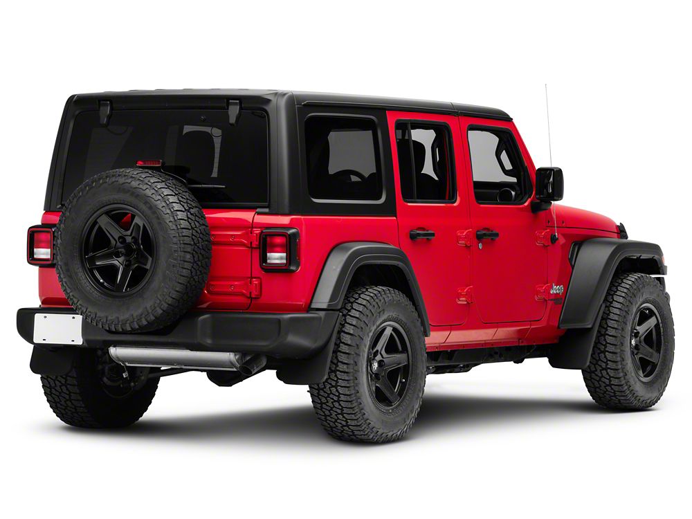 RedRock Custom Molded Mud Guards; Front and Rear (18-25 Jeep Wrangler JL, Excluding Rubicon)