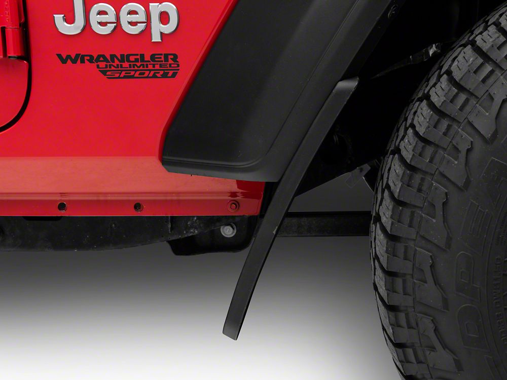RedRock Custom Molded Mud Guards; Front and Rear (18-25 Jeep Wrangler JL, Excluding Rubicon)