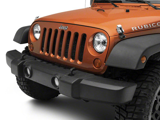 RedRock Hood Catch Kit; Chrome (07-18 Jeep Wrangler JK)