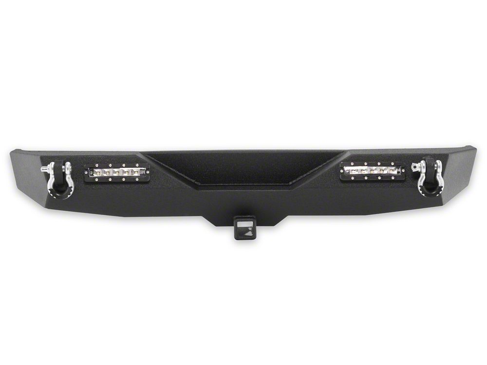 RedRock Solid Steel Rear Bumper with LED Lighting (18-25 Jeep Wrangler JL)