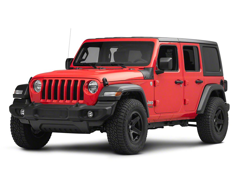 RedRock Cowl Body Armor; Textured Black (18-25 Jeep Wrangler JL, Excluding Mojave, 392, and 4xe)