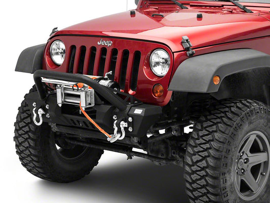 RedRock Roller Fairlead License Plate Mounting Bracket (07-18 Jeep Wrangler JK)