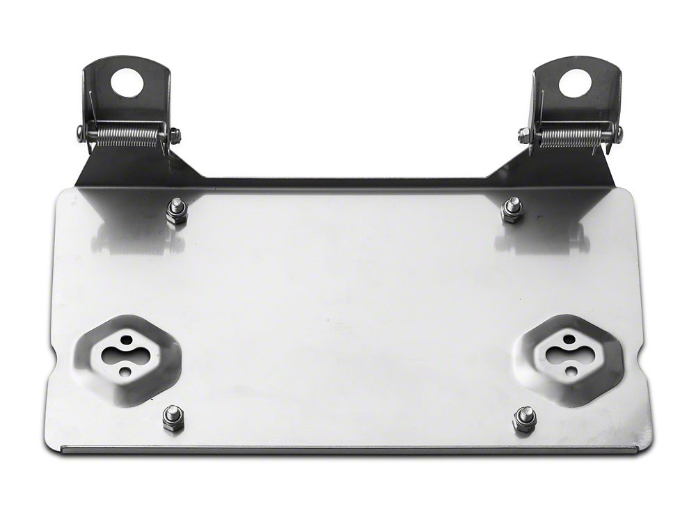 RedRock Roller Fairlead License Plate Mounting Bracket (07-18 Jeep Wrangler JK)